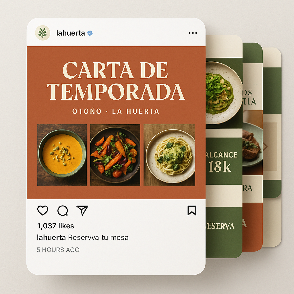 La Huerta — Restaurante — Carta de temporada (slide 1)