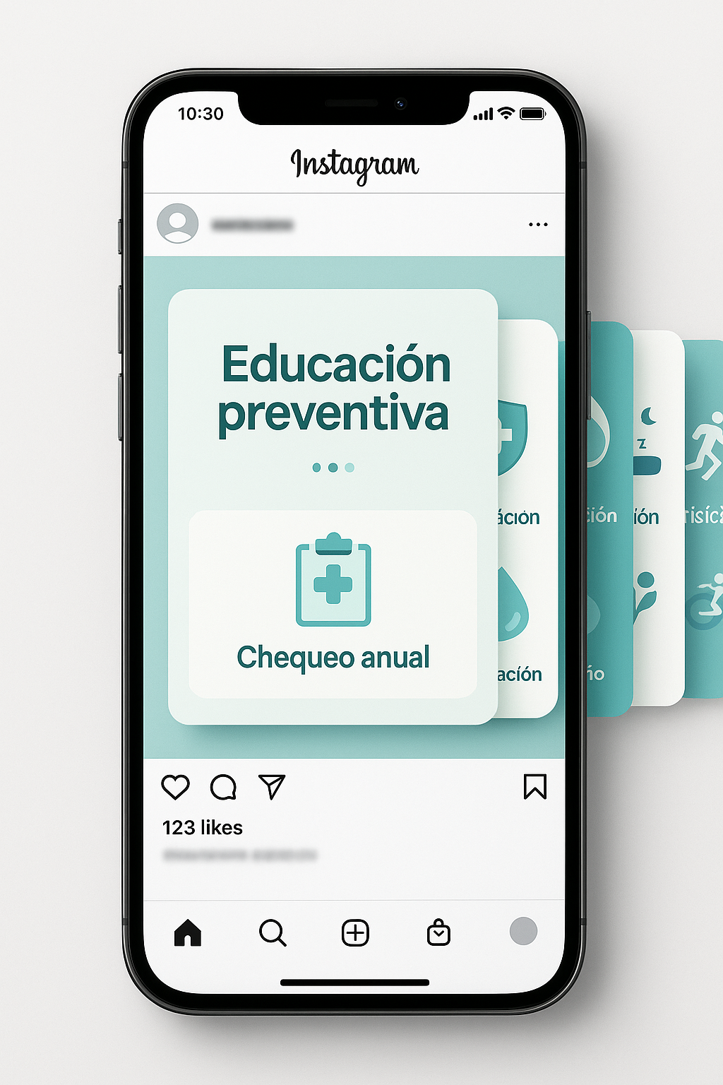 Salud+ — Clínica — Educación preventiva (slide 1)